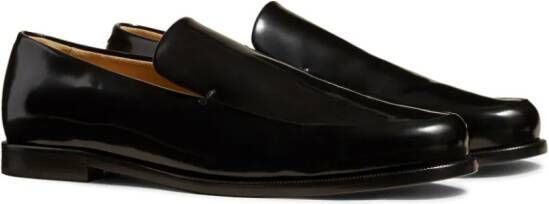 KHAITE The Alessio leather loafers Black