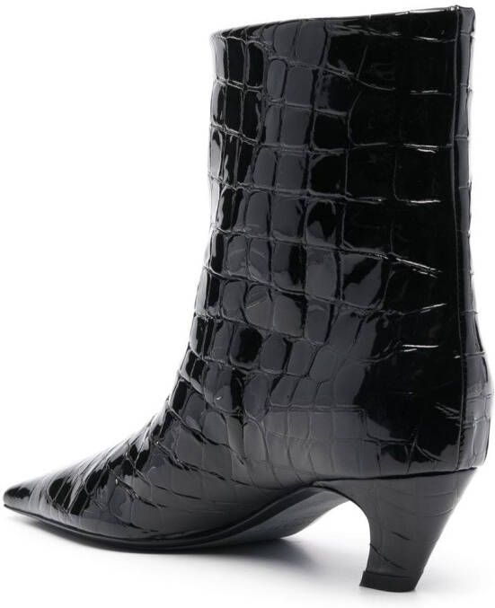 KHAITE The Arizona 50mm ankle boots Black