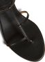KHAITE The Jones leather sandals Black - Thumbnail 4