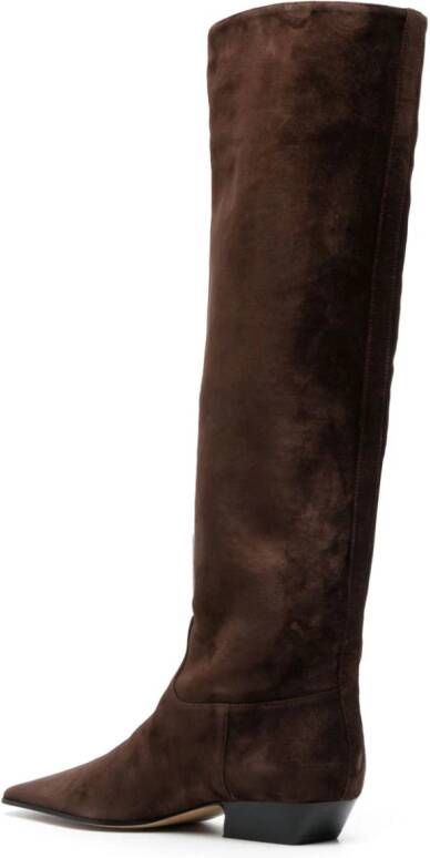 KHAITE The Marfa 35mm knee-high boots Brown