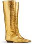 KHAITE The Marfa metallic leather boots Gold - Thumbnail 2
