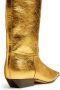 KHAITE The Marfa metallic leather boots Gold - Thumbnail 3