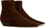 KHAITE The Marfa suede ankle boots Brown - Thumbnail 2