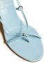 KHAITE The Marion 75mm leather sandals Blue - Thumbnail 4