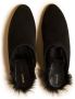 KHAITE The Otto shearling-lined suede mules Black - Thumbnail 3