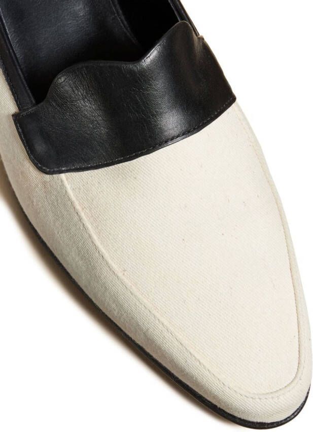 KHAITE The Pippen leather loafers White
