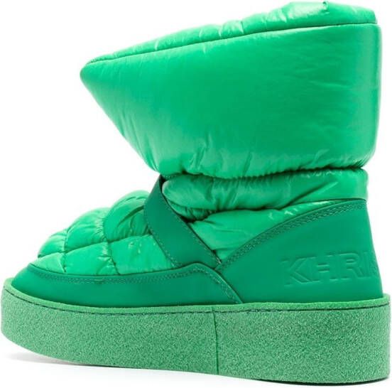 Khrisjoy ankle padded-design ski boots Green