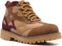 KidSuper panelled-design leather boots Brown - Thumbnail 2