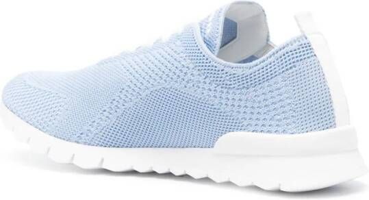 Kiton Fit lace-up mesh sneakers Blue