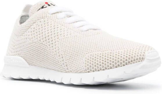 Kiton fully-perforated low-top sneakers Neutrals