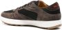 Kiton lace-up panelled suede sneakers Brown - Thumbnail 3