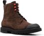Kiton lace-up suede ankle boots Brown - Thumbnail 2