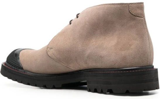 Kiton lace-up suede desert boots Neutrals