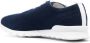 Kiton logo-embroidered knitted sneakers Blue - Thumbnail 3