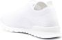 Kiton logo-embroidered knitted sneakers White - Thumbnail 3