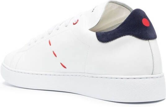 Kiton logo low-top sneakers White