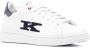 Kiton logo-patch leather sneakers White - Thumbnail 2