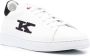 Kiton monogram-embroidered low-top sneakers White - Thumbnail 2