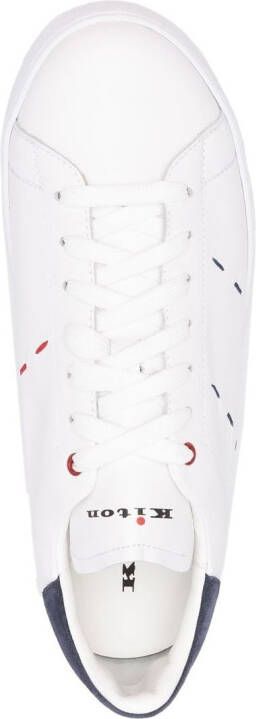 Kiton stitch-detail low-top sneakers White