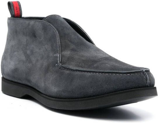 Kiton suede derby shoes Grey