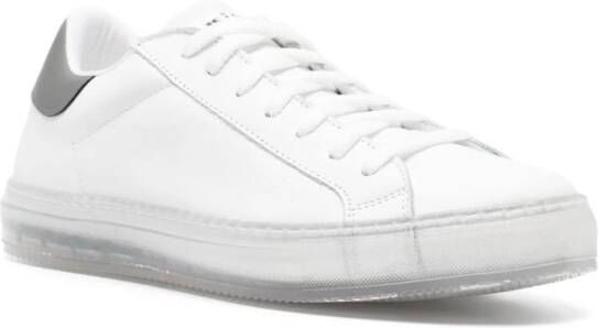 Kiton Ussa088 leather sneakers White