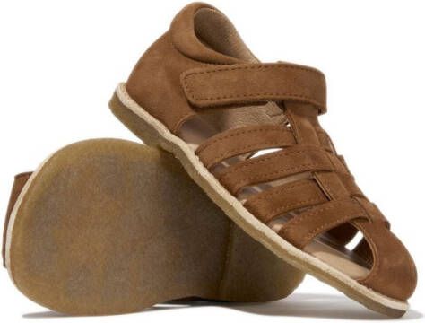 Konges Sløjd caged-design suede sandals Brown