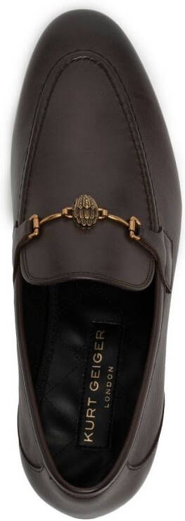 Kurt Geiger London Ali leather loafers Brown
