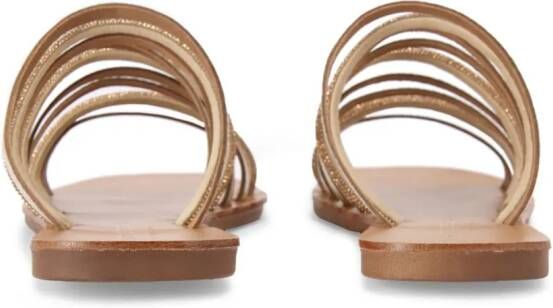 Kurt Geiger London Daisy leather sandals Gold