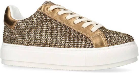 Kurt Geiger London Laney crystal-embellished sneakers Neutrals