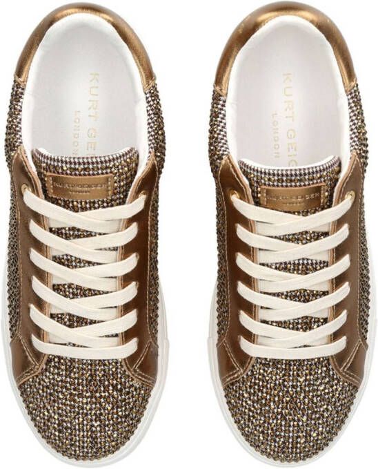 Kurt Geiger London Laney crystal-embellished sneakers Neutrals