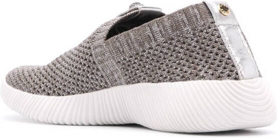 Kurt Geiger London Lorna metallic slip-on sneakers Grey