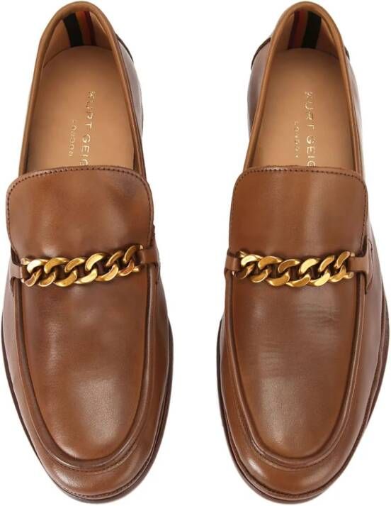 Kurt Geiger London Luca leather loafers Brown