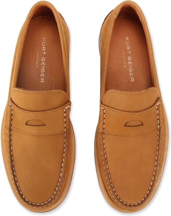 Kurt Geiger London Luis leather loafers Brown