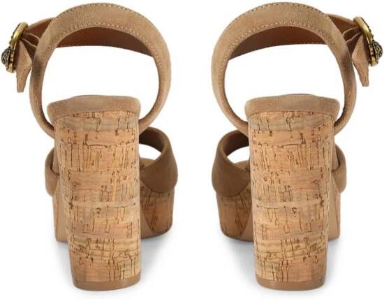 Kurt Geiger London Mayfair 105mm suede sandals Neutrals