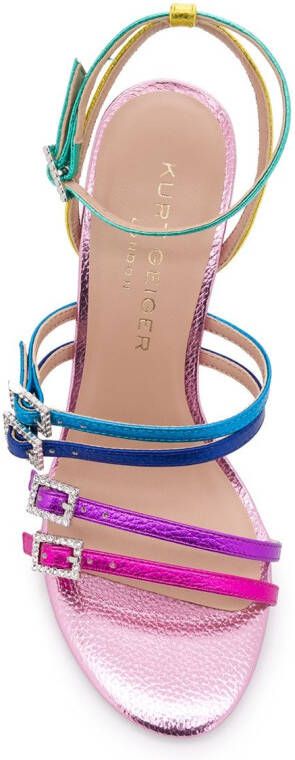 Kurt Geiger London multi-strap heeled sandals Blue