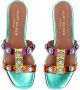 Kurt Geiger London Octavia crystal-embellished leather sandals Multicolour - Thumbnail 4