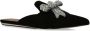 Kurt Geiger London Olive Bow velvet slippers Black - Thumbnail 2