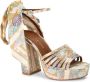 Kurt Geiger London Pierra 115mm baroque-print sandals Neutrals - Thumbnail 2