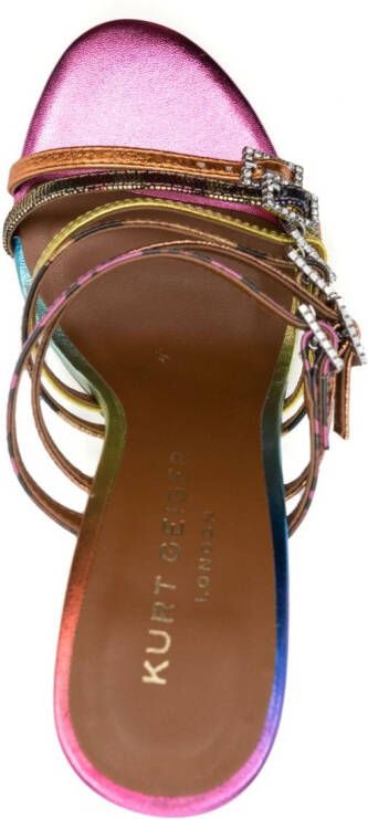 Kurt Geiger London Pierra 95mm leather mules Pink