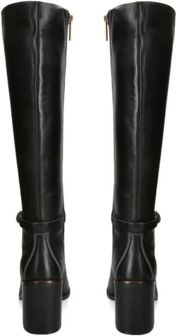 Kurt Geiger London Shoreditch 80mm block-heel leather boots Black