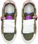 Kurt Geiger London Southbank Tag panelled leather sneakers Green - Thumbnail 4