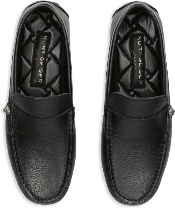 Kurt Geiger London Stirling leather loafers Black
