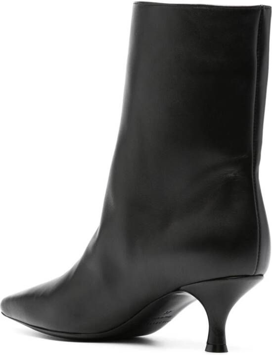 La Collection 65mm pointed-toe leather boots Black