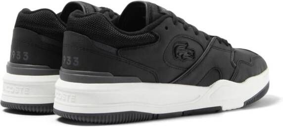 Lacoste Lineshot panelled leather sneakers Black