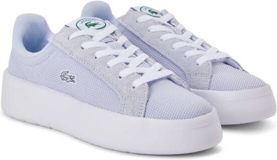 Lacoste logo-embroidered lace-up sneakers Blue