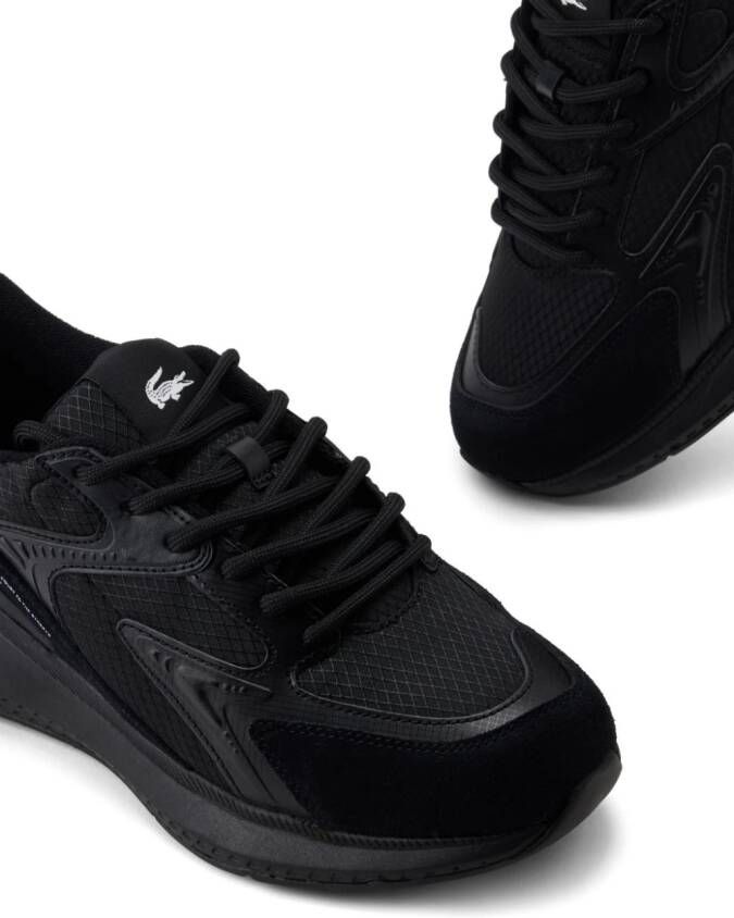 Lacoste logo-print low-top sneakers Black