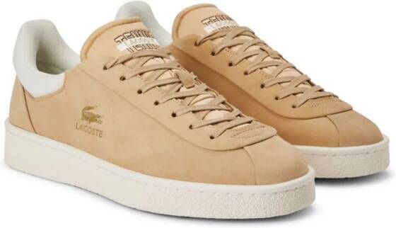 Lacoste logo-stamp lace-up sneakers Neutrals