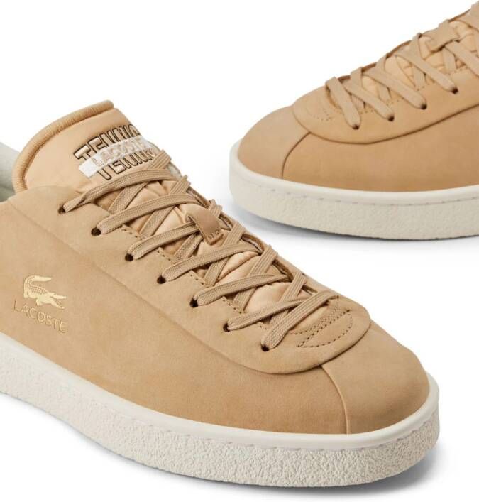 Lacoste logo-stamp lace-up sneakers Neutrals
