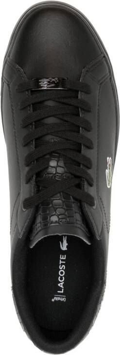 Lacoste Powercourt leather sneakers Black