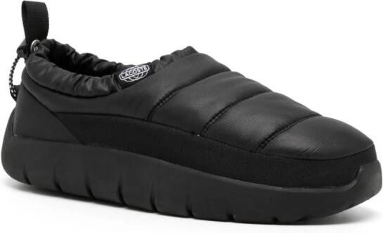 Lacoste Serve padded-design slippers Black